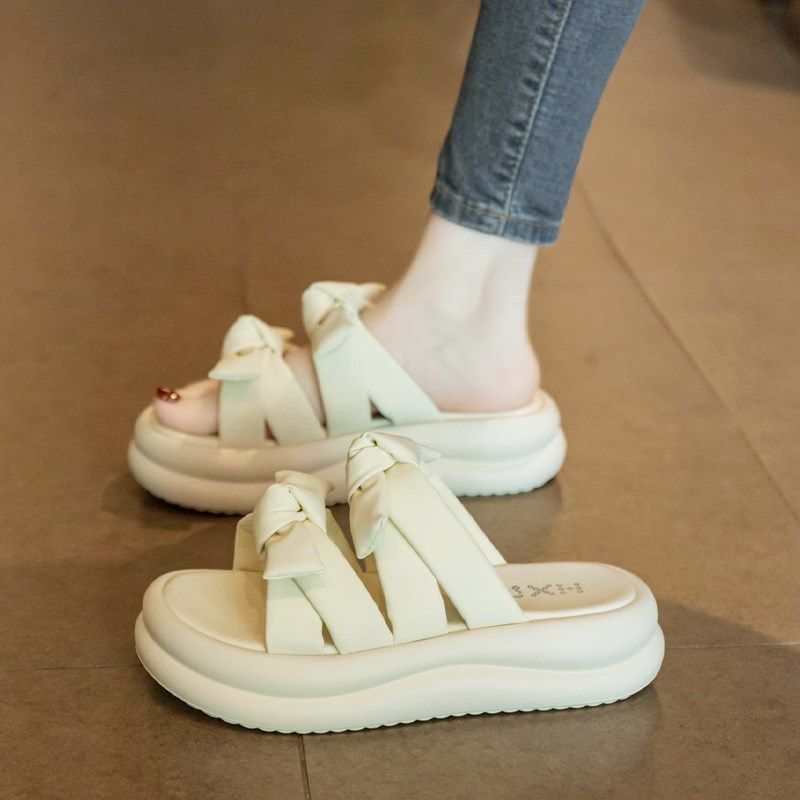 凉拖鞋女夏季外穿202q4新款爆款厚底休闲沙滩凉鞋超火踩屎感一字,淘宝优惠券,粉丝福利购,淘宝优惠卷