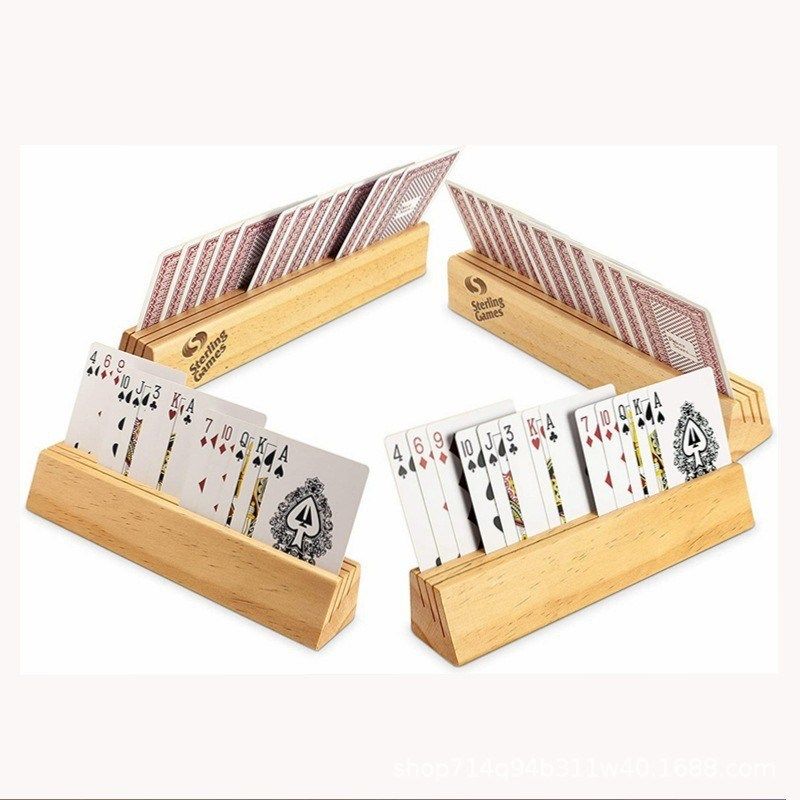 木制扑牌支架木质家庭游戏卡片展示实木照片展示架,淘宝优惠券,粉丝福利购,淘宝优惠卷