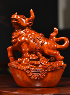 梨实木质雕刻十二生肖新鼠牛虎兔龙蛇马羊猴鸡狗猪全