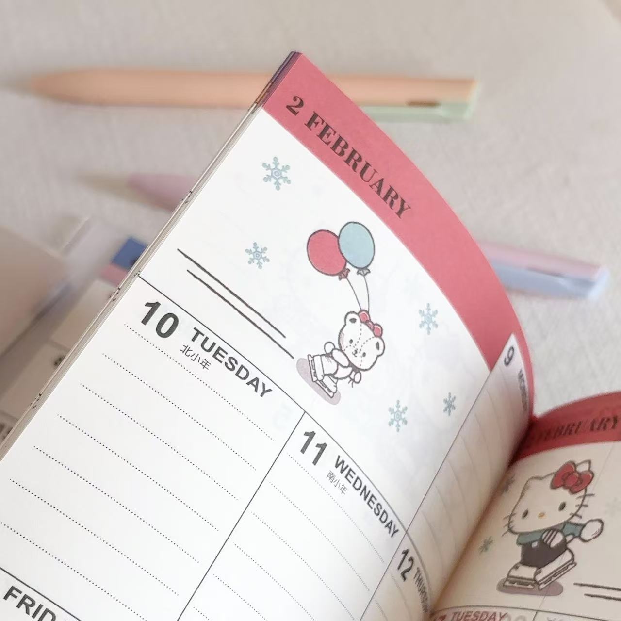 2026年新款可爱kt猫手账日程本高颜值学生计划本便携日记本记事本 - 图1