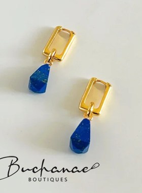 【午宴】天然青金石串珠项链女夏日彩色多巴胺叠戴锁骨颈链吊坠