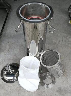 专注生产袋式过滤器厂家工业精密304材质不锈钢效并联式过滤器