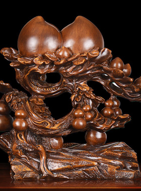 多福添寿大寿桃葫芦工艺摆件送长辈爷爷奶奶祝寿贺寿礼品生日礼物