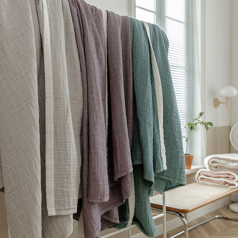 A类全棉纱布盖毯毛n巾被纯色毛巾毯夏凉被空调被沙发午睡薄毯,淘宝优惠券,粉丝福利购,淘宝优惠卷
