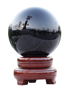 黑色水晶球曜石球玄关隔断屏风客厅办公室家居卧室客厅办公桌