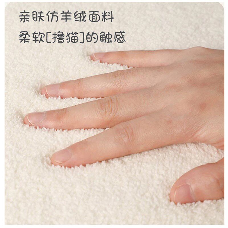 Bedroom bedside carpet children's room foot pad thick imitation cashmere long plush sleeping non-slip floor mat
