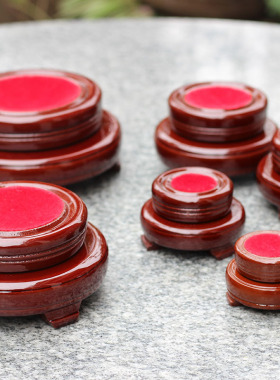 水晶球底座支架人造木底座水晶球大小木底座底托放厘米球