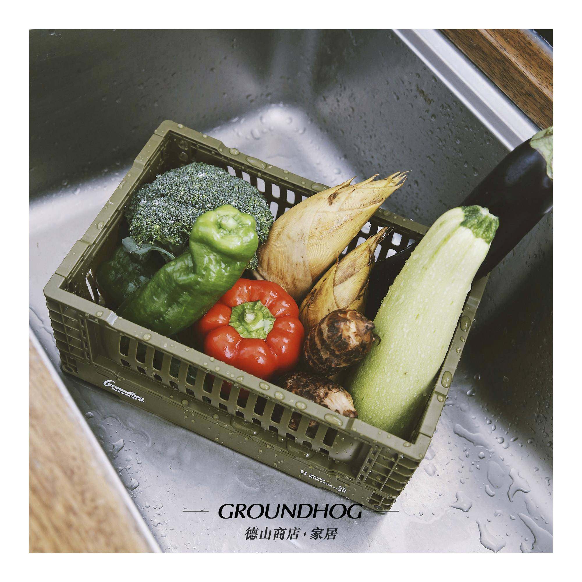 包邮复古收纳篮筐日式可折叠户外露营车载桌面整理储物筐居家办公,淘宝优惠券,粉丝福利购,淘宝优惠卷