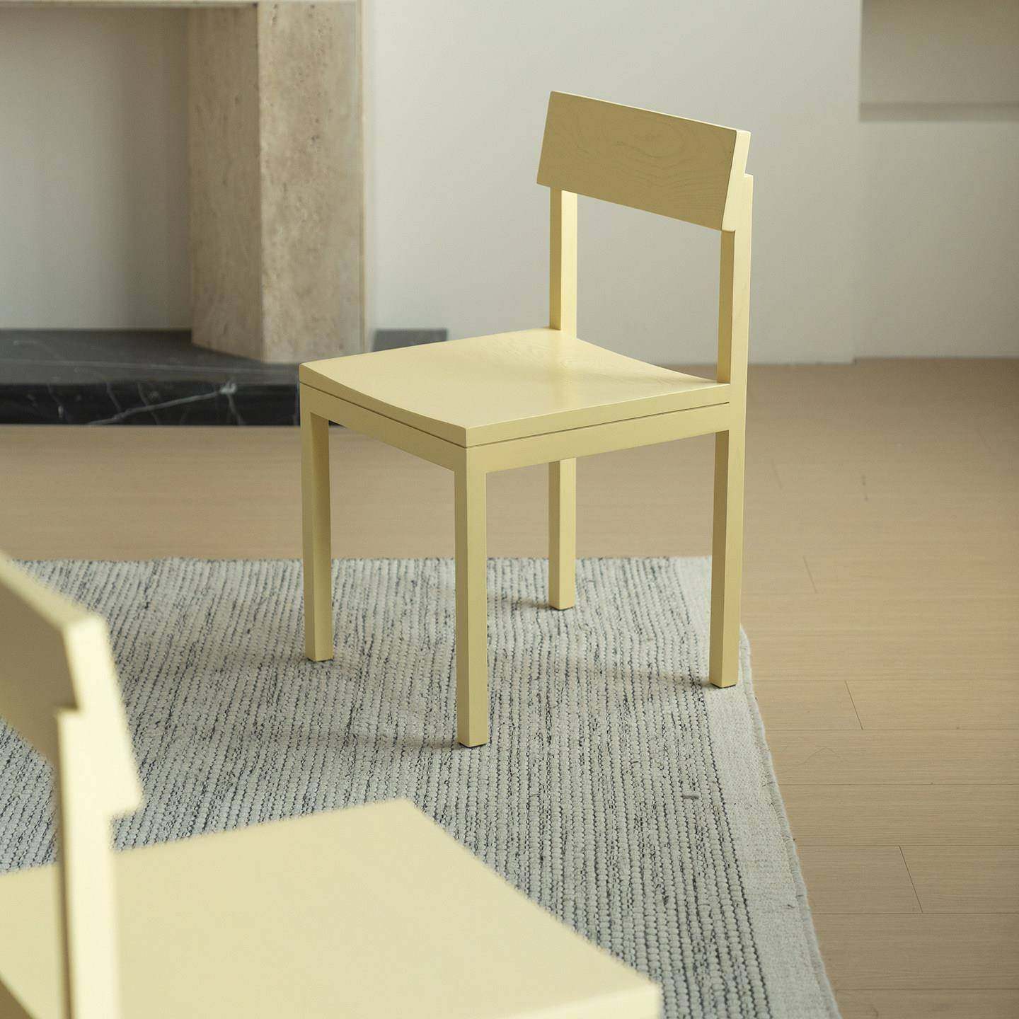 美之趣 设计师家用简约实木餐椅韩风椅子淡蓝色ins餐桌椅黄色,淘宝优惠券,粉丝福利购,淘宝优惠卷