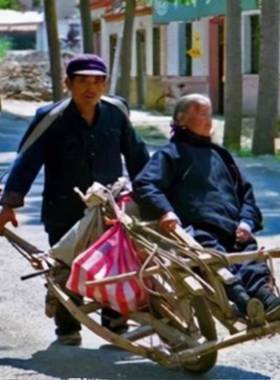 微型模拟旧农具饰品模型彷古农业农村独轮车老式手推木车