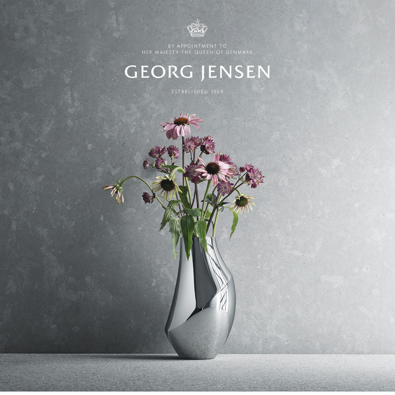 新年礼物GeorgJensen乔治杰生FLORA花瓶北欧客厅餐桌插花桌面摆件,淘宝优惠券,粉丝福利购,淘宝优惠卷