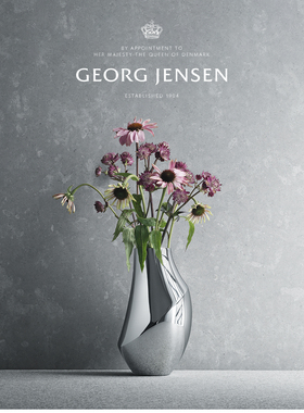 【预售】礼物GeorgJensen乔治杰生FLORA花瓶北欧客厅餐桌插花摆件