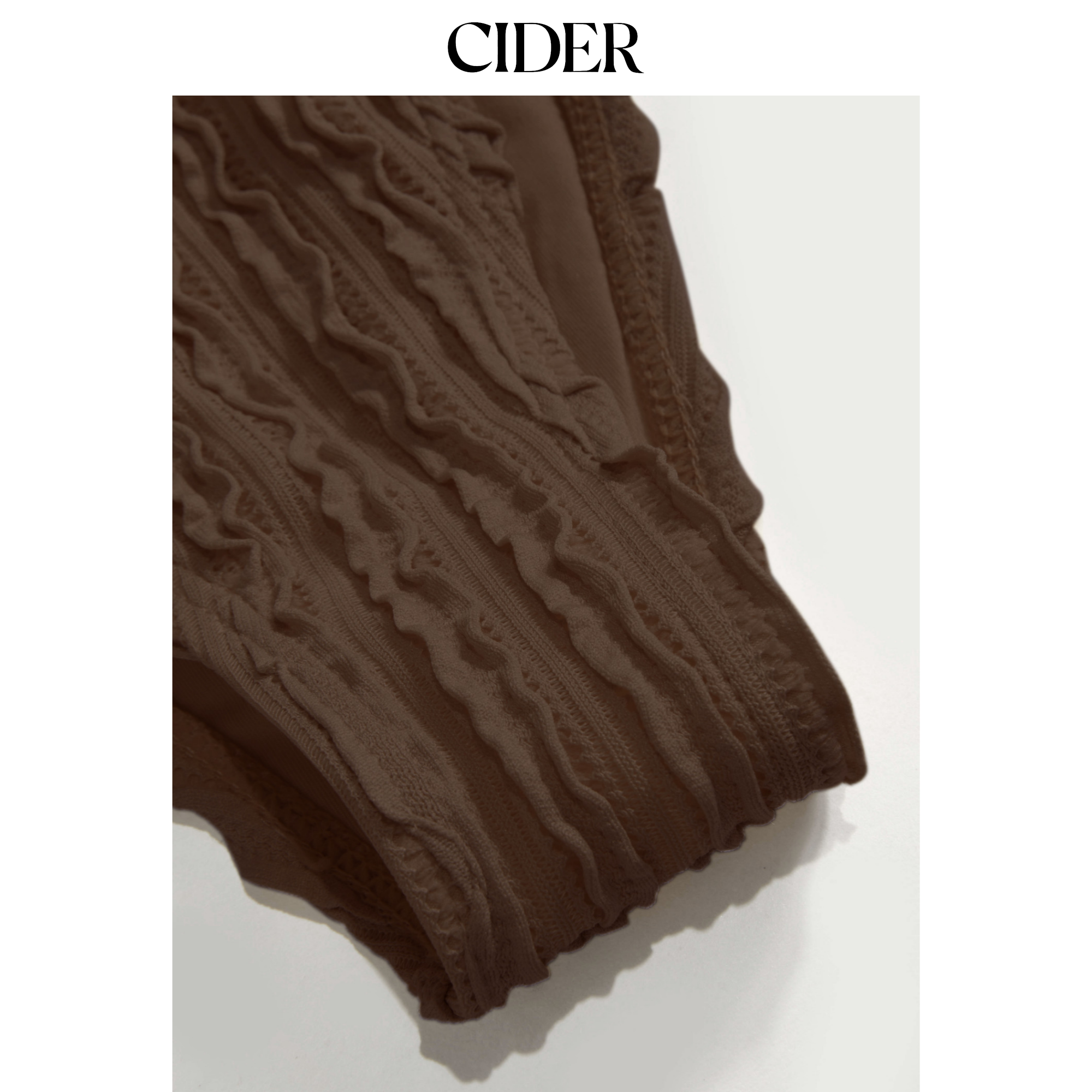 CIDER 挂脖荷叶边系带比基尼套装配纱笼巾女装114583798,淘宝优惠券,粉丝福利购,淘宝优惠卷