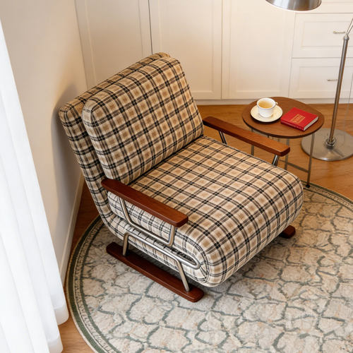 百瑟 可折叠布艺沙发床公寓客厅两用小户型单双人小沙发书房沙发 - 图1