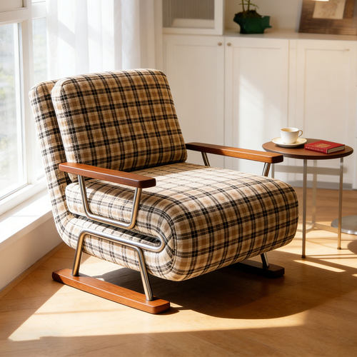 百瑟 可折叠布艺沙发床公寓客厅两用小户型单双人小沙发书房沙发 - 图0