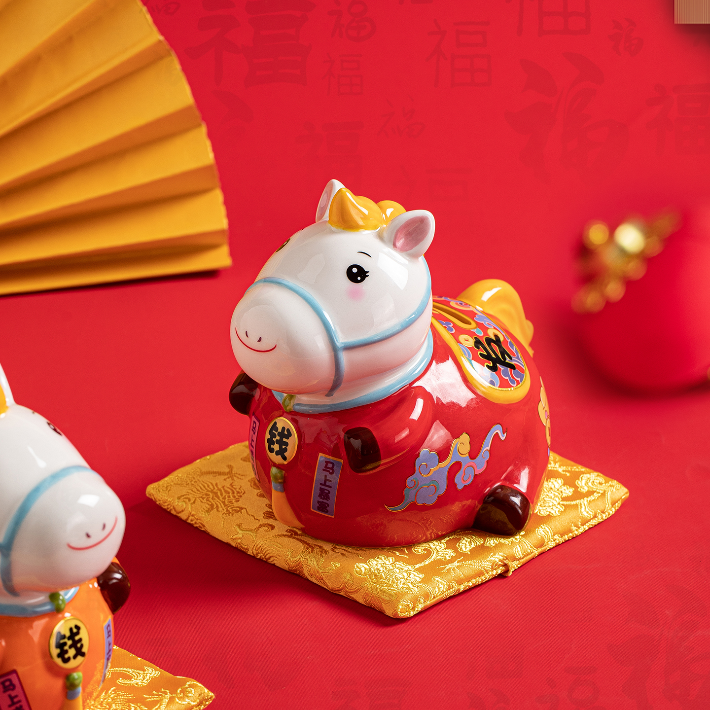 新款招财存钱罐十二生肖吉祥物公司保险银行年会礼品开业招财摆件 - 图2