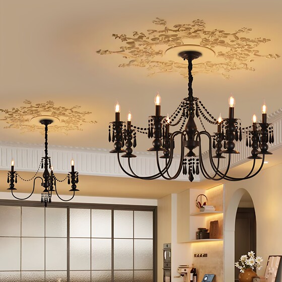 French medieval vintage chandelier is very stylish and high-end