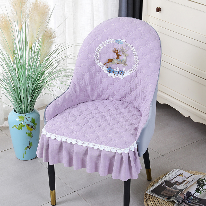 轻奢扶手椅子套弧形椅子套罩椅套罩座椅套带扶手椅子垫桌椅套罩垫 - 图1