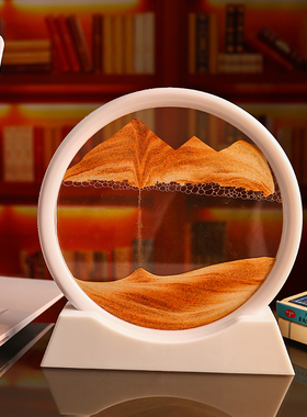 流沙画摆件现代轻奢酒柜电视柜办公室装饰品创意客厅沙漏家居饰品