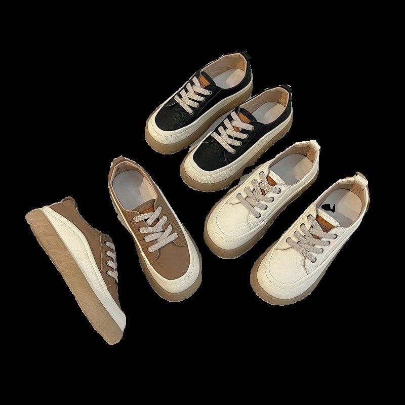 一脚蹬软皮女鞋平底2025年新款小白鞋女士牛筋底休闲单鞋浅口单鞋,淘宝优惠券,粉丝福利购,淘宝优惠卷