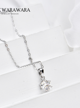 BOXWARAWARA莫桑石锁骨链女项链