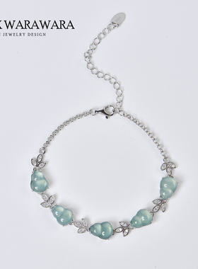 BOXWARAWARA原创翡翠葫芦女手链