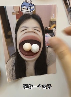【大胃王冰箱贴】高颜值微缩食玩自带磁吸可吸拍立得立体鸡蛋托