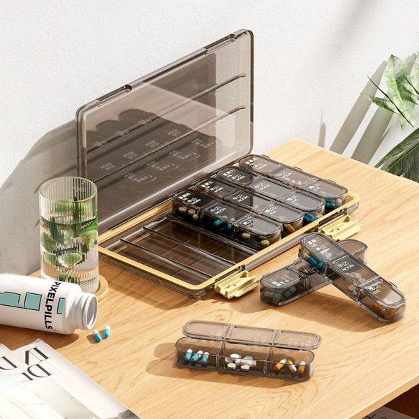 盒一周七天随身提醒分器老人一日三餐便携盒30天品分装盒,淘宝优惠券,粉丝福利购,淘宝优惠卷