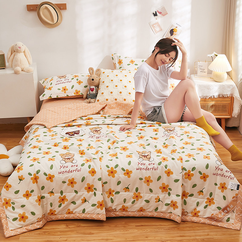 全棉夏凉被空调被纯棉夏季可机洗水洗棉花夏被儿童春秋薄被子被芯,淘宝优惠券,粉丝福利购,淘宝优惠卷