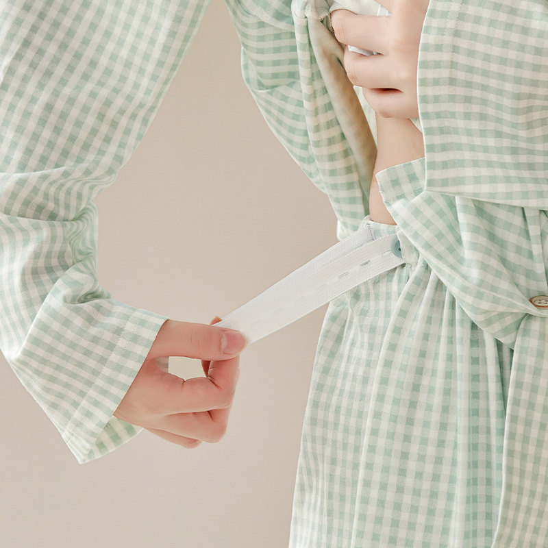 100%纯棉月子服纯色孕妇睡衣秋季产後哺乳哺乳装产妇家居服套装女,淘宝优惠券,粉丝福利购,淘宝优惠卷