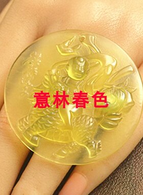 纯天然岫玉新中式麒麟吊坠玉佩男女款项坠吉祥瑞兽挂坠平安如意