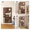 Children's room hole board solid wood storage rack toy storage wall home wall partition display rack busy board