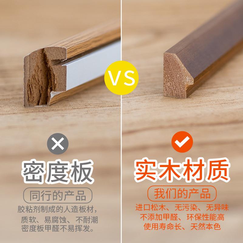 创意欧式相框6寸相框松木实木摆台画框810寸16寸48K洗照片DIY框架 - 图1