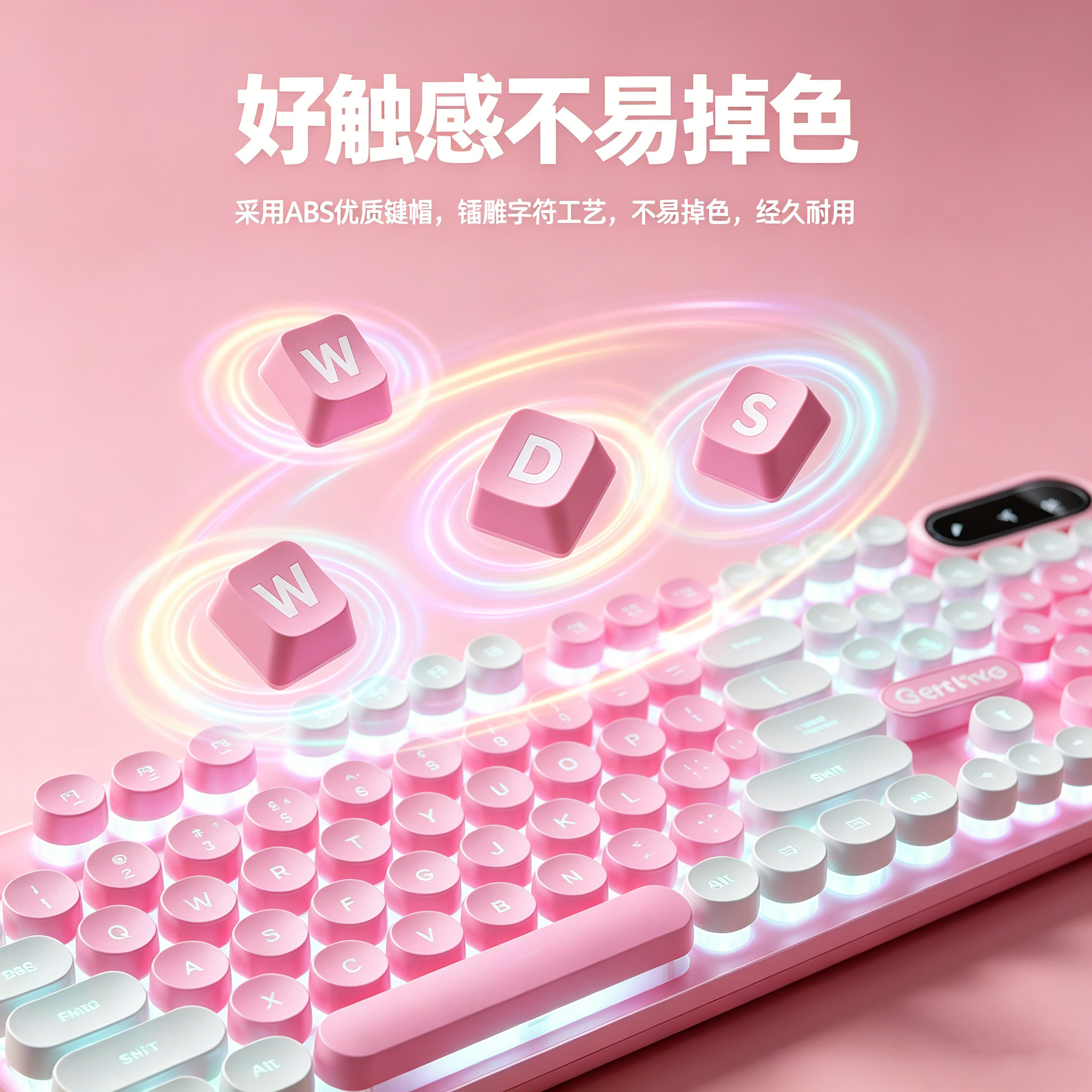 有线键盘鼠标套装机械手感静音电竞游戏