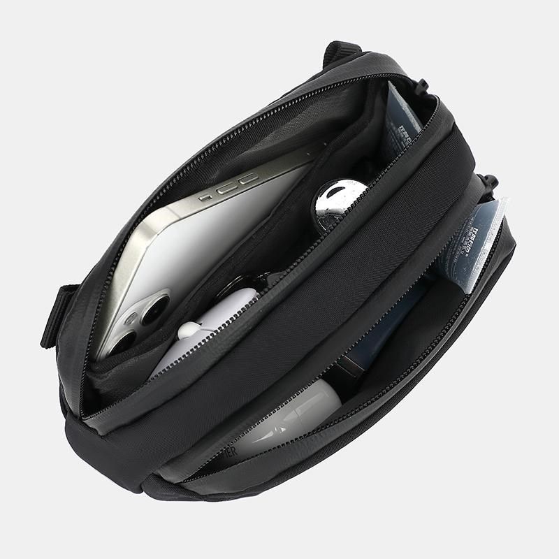 考杜拉尼龙e单肩包男士胸包户外腰包骑行双层超轻便手包磁吸扣防,淘宝优惠券,粉丝福利购,淘宝优惠卷