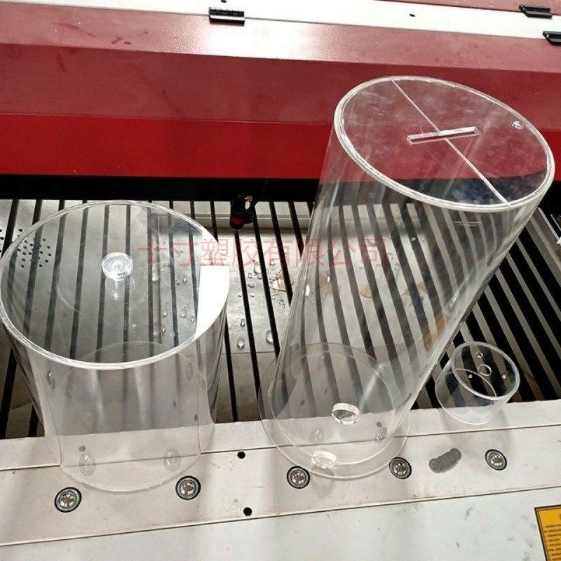 高透明有机玻璃圆管制品 封底不漏水亚克力圆桶 打孔法兰,淘宝优惠券,粉丝福利购,淘宝优惠卷