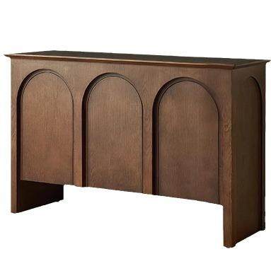 法式中古风拱形门实木餐边柜复古风家用储物收纳玄关柜客厅装饰柜,淘宝优惠券,粉丝福利购,淘宝优惠卷