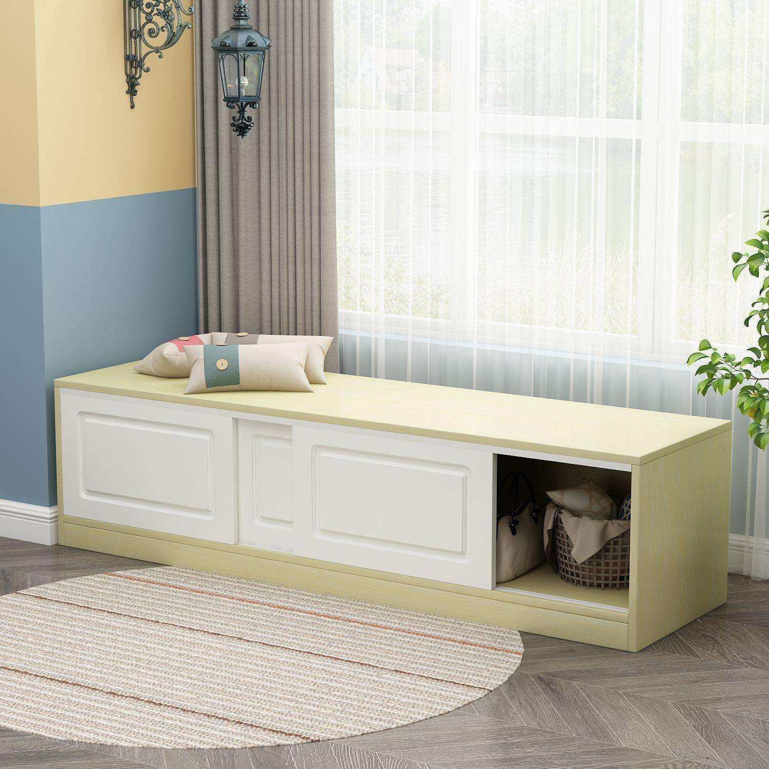 储物柜炕柜土炕地柜自由组合欧式移门柜家用推拉门阳台可坐飘窗,淘宝优惠券,粉丝福利购,淘宝优惠卷