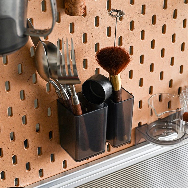 【鲜咖悦严】洞洞板配件刀叉勺子刷子量豆勺搅拌打奶棒收纳盒,淘宝优惠券,粉丝福利购,淘宝优惠卷
