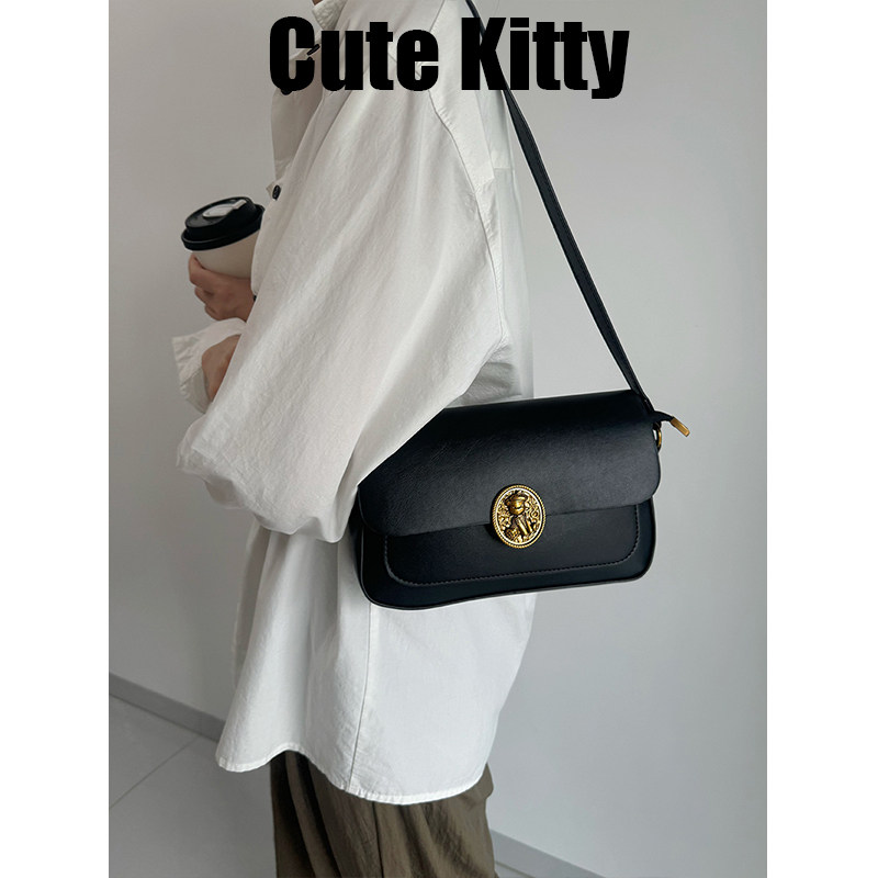 Cute Kitty法棍小方包洋气时尚链条通勤腋下包女小众单肩斜挎包,淘宝优惠券,粉丝福利购,淘宝优惠卷