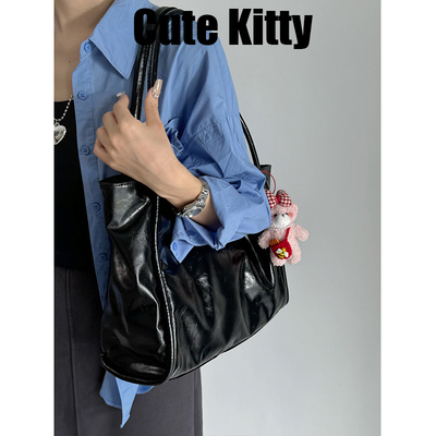 【合集】CuteKitty学院风女复古小众托特包ins潮百搭通勤小方包B