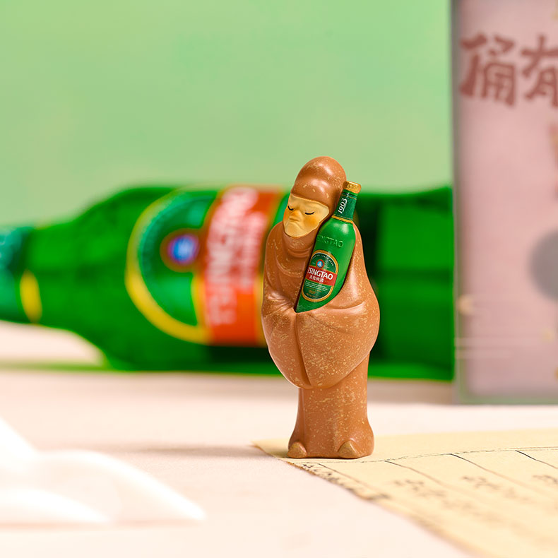 青岛啤酒博物馆文创陕历博喝酒天团陶俑冰箱贴西安纪念品伴手礼物