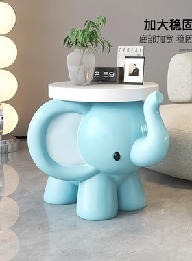 奶油风大型可爱象客厅落地摆件沙发边几电视柜旁装饰床头乔迁礼物