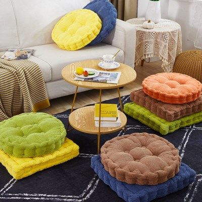 蒲团坐垫不塌地板蒲垫拜佛垫家用坐敦简约加厚屁股垫圆形椅垫,淘宝优惠券,粉丝福利购,淘宝优惠卷