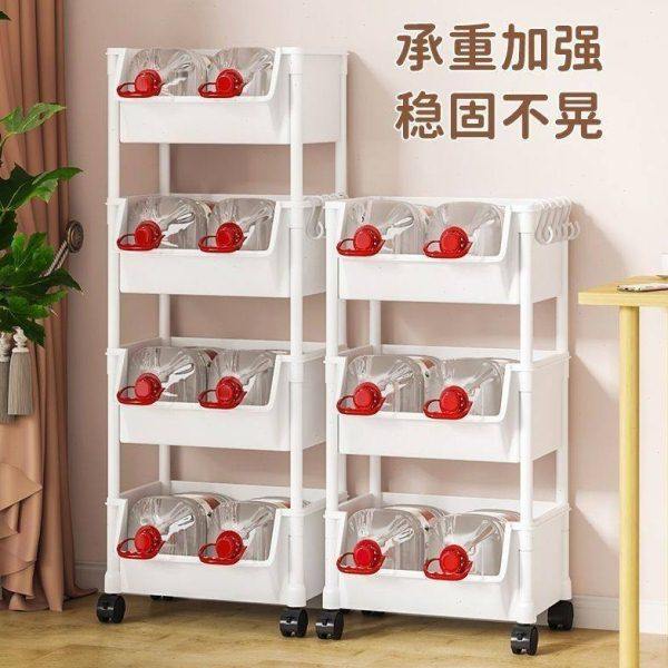 移动书架置物架落地多层带轮客厅卧室宿舍儿童小书柜小推车收纳架,淘宝优惠券,粉丝福利购,淘宝优惠卷