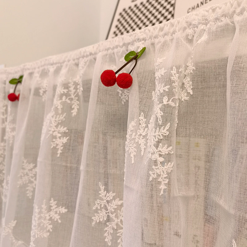 书架防尘带褶子黏贴式帘子幔头定制帘蕾丝半帘短门帘免打孔帘窗帘,淘宝优惠券,粉丝福利购,淘宝优惠卷