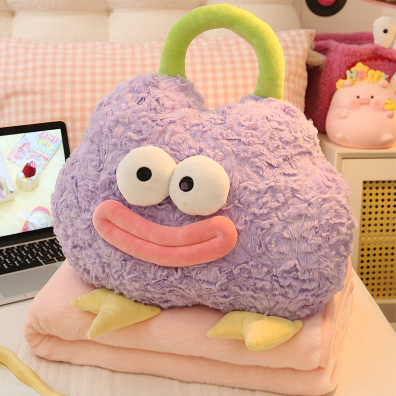 手提可收纳毯子抱枕二合一被子两用办公室午睡毛毯可插手沙发靠枕,淘宝优惠券,粉丝福利购,淘宝优惠卷