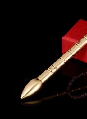 铜文昌笔摆件竹Y节笔挂件家居书房办公室装饰工艺品随身礼物