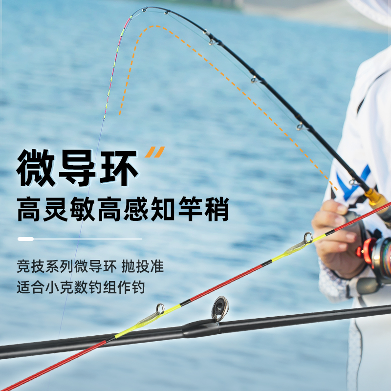 伸缩定位筏钓竿软稍软r尾钓鱼竿微铅筏竿水滴轮桥钓筏竿鱼杆套装 - 图2