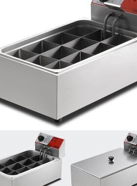 关东煮机器商用电热12格带木屋关东煮锅多功O能全自动恒温麻辣烫